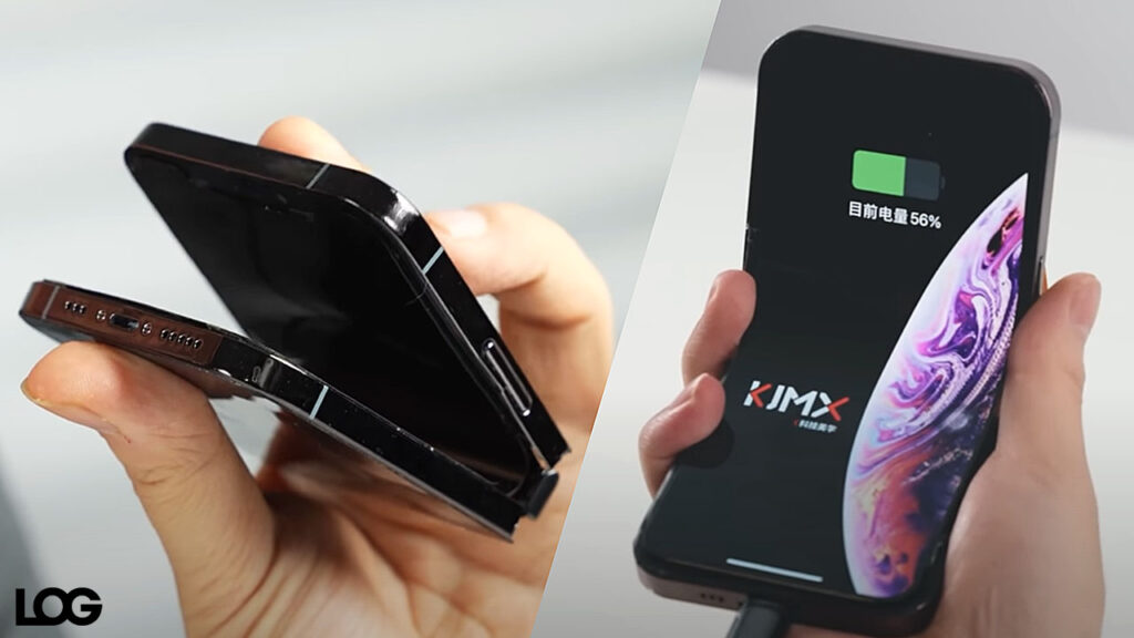 Bir şahıs kendisine katlanabilir iPhone yaptı [Video]